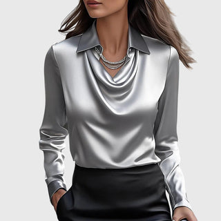Zoe | Elegant Satinbluse