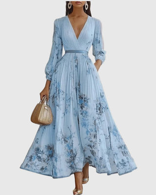 Siena™ - Elegant Plisse Maxi Kjole