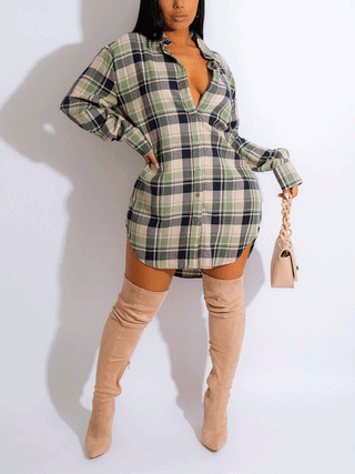 Harper long sleeve Shirt Dress