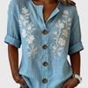 Freja | Elegant Brodert Topp