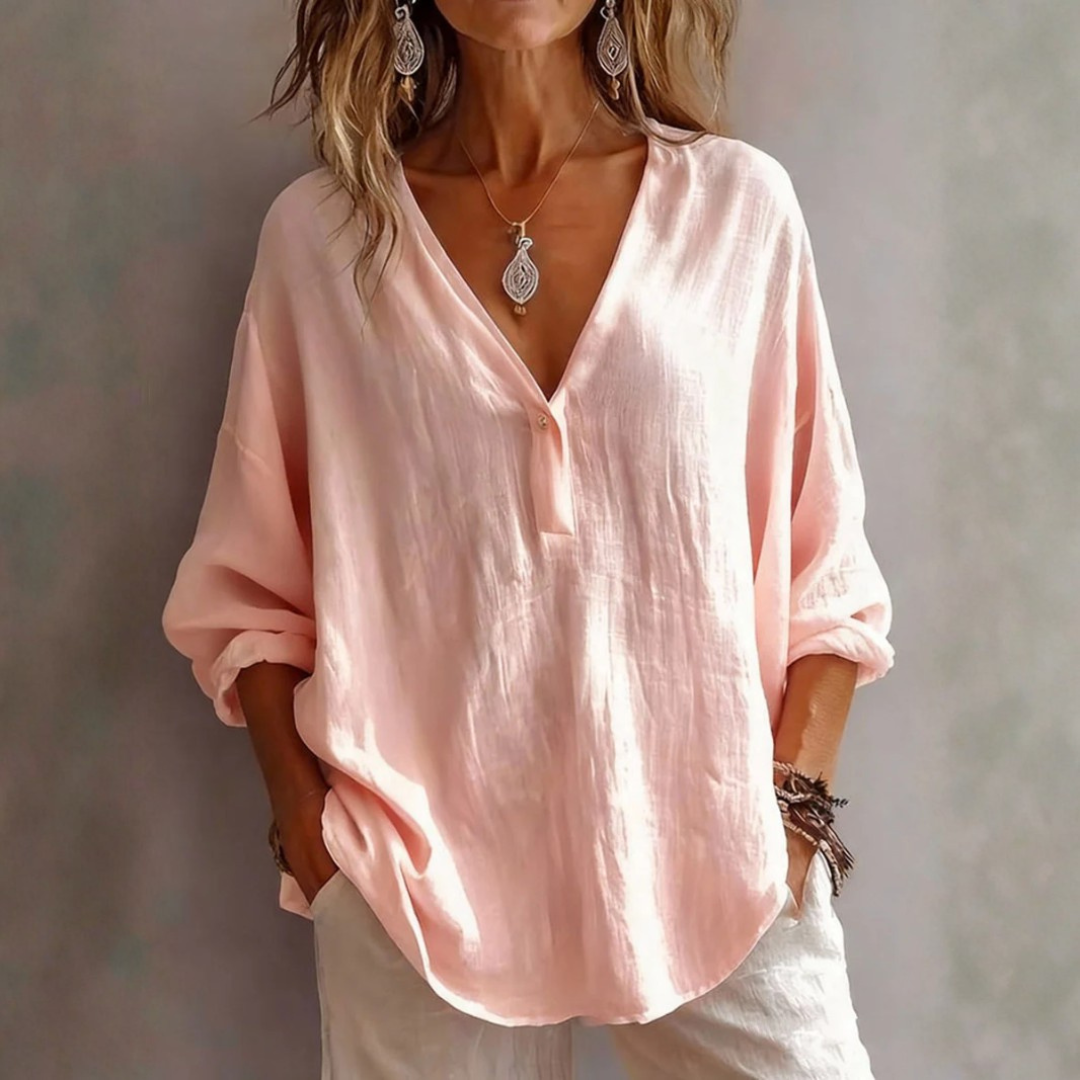 Scarlett | Elegant V-Hals Bluse