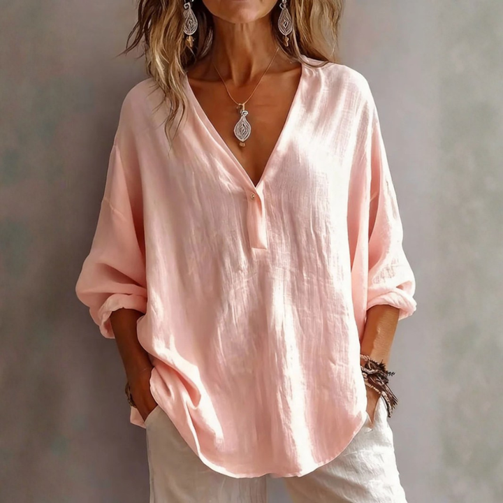 Scarlett | Elegant V-Hals Bluse