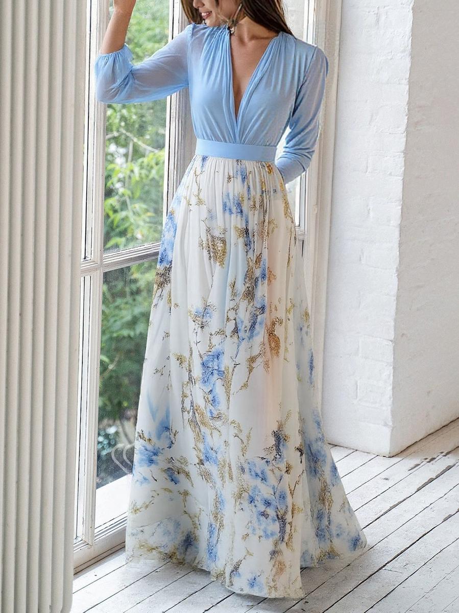 Vi™ - Blomstrende Elegant Kjole
