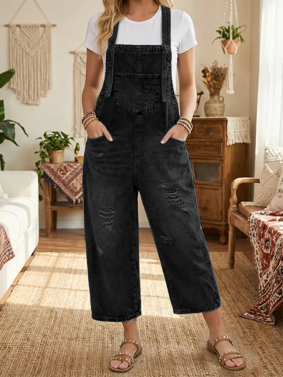 Freja – Vintage Denim Hagebukse