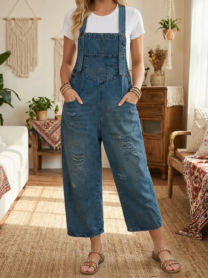 Freja – Vintage Denim Hagebukse