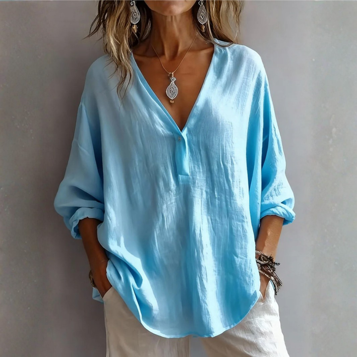 Scarlett | Elegant V-Hals Bluse