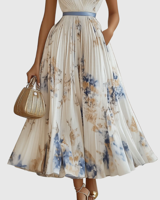 Siena™ - Elegant Plisse Maxi Kjole