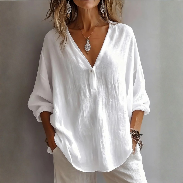 Scarlett | Elegant V-Hals Bluse