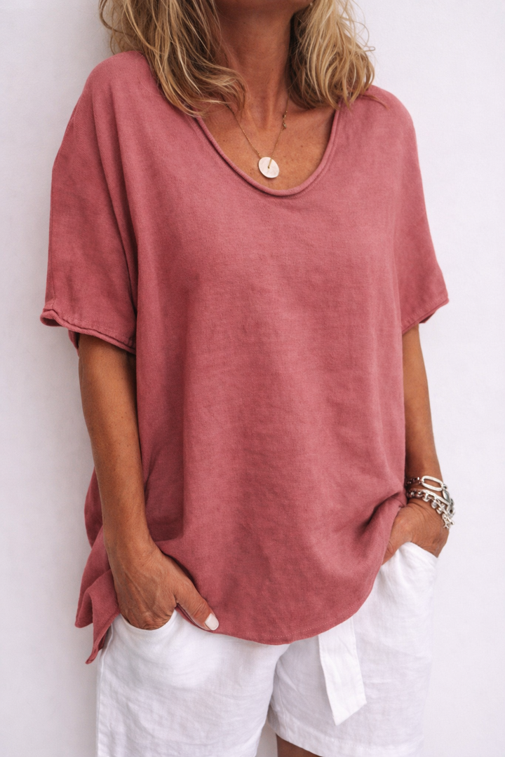 Anna | Komfortabel Løs-Fit Bluse
