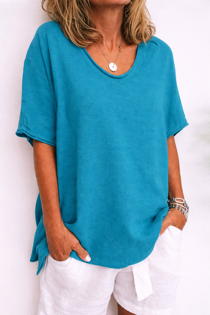 Anna | Komfortabel Løs-Fit Bluse