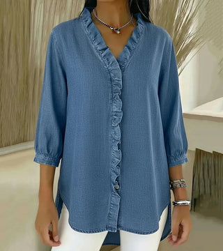 Abigail™ Elegant Denim Bluse