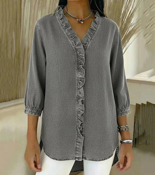 Abigail™ Elegant Denim Bluse