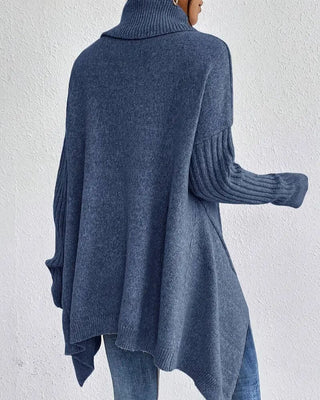 Grete™ - Elegant Asymmetrisk Høyhalset Genser