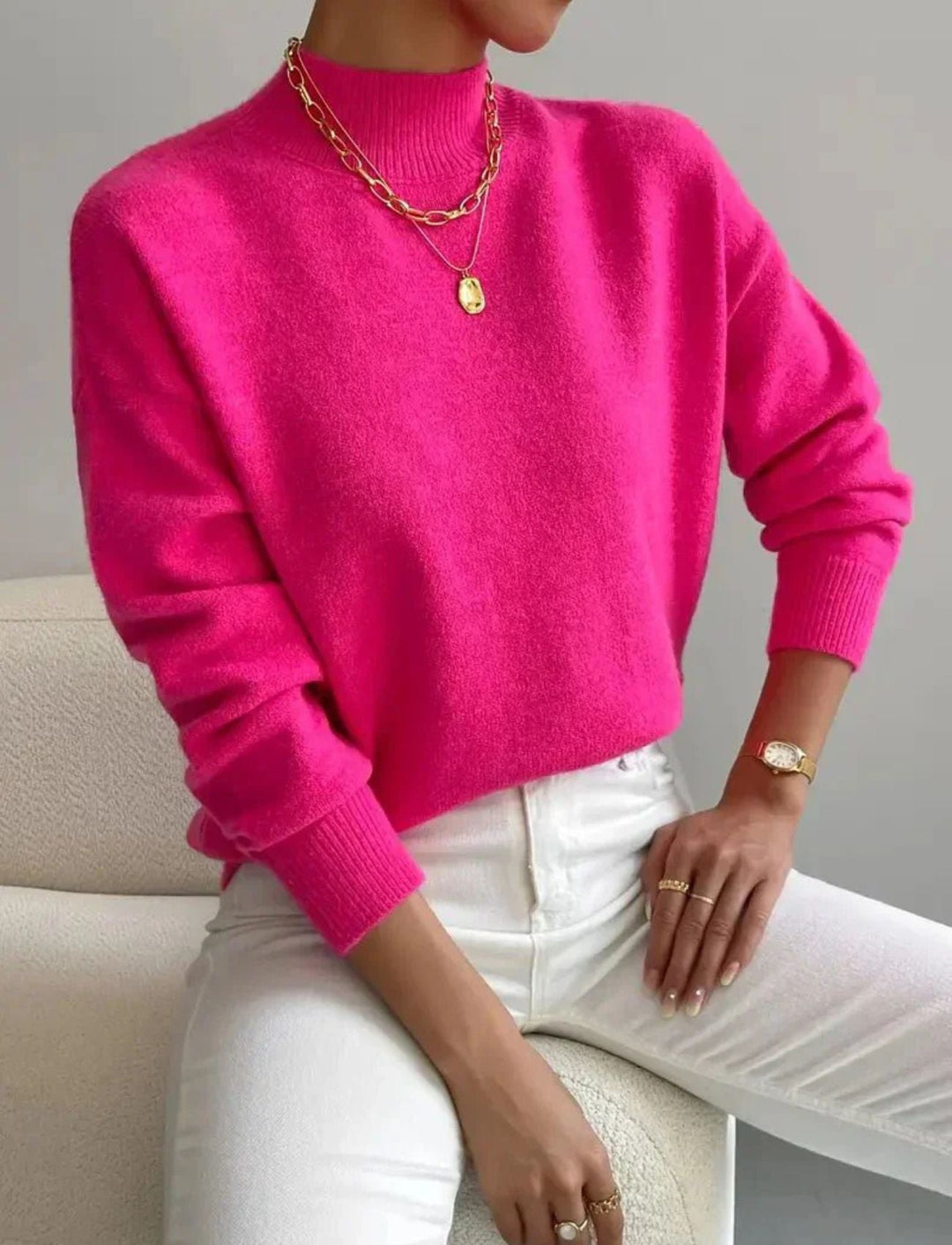 Ingrid™ - Elegant Høyhalset Komfortgenser