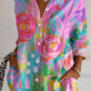 Lotte™- Fargerik Bluse med Blomsterprint
