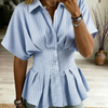 Nora | Lett Kortermet Bluse