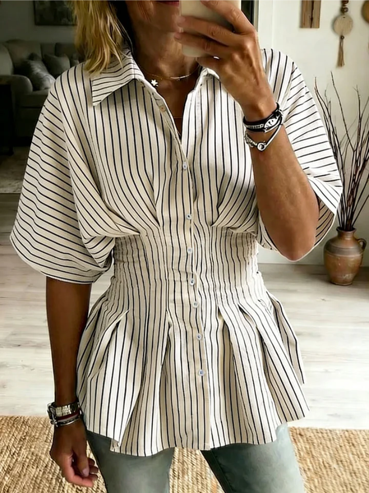 Nora | Lett Kortermet Bluse