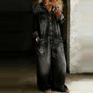 Maja – Tidløs denim jumpsuit