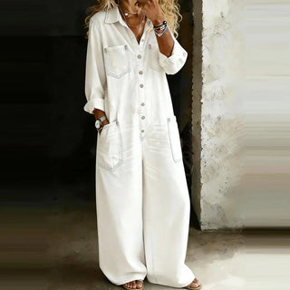Maja – Tidløs denim jumpsuit