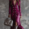 Danuta Velour Blazer Maxi Dress