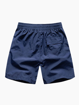 Geometrisk skjorte- og badeshortssett