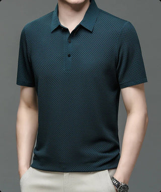 Theo™ – Pustende Mesh Teksturert Polo Skjorte