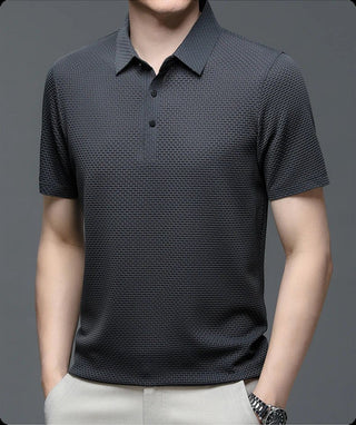 Theo™ – Pustende Mesh Teksturert Polo Skjorte