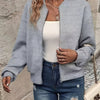 Laura™ – Teksturert Zip-Up Bomberjakke